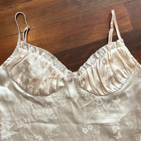 Lottie Moss By PacSun Satin Corset Flower and Butterfly Printed Camisole Medium - Picture 3 of 8